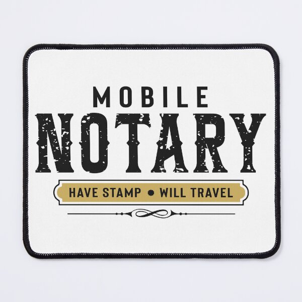 Item preview, Mobile Notary – Have Stamp Will Travel | Vintage Badge Logo for Notaries designed and sold by NotaryLife.