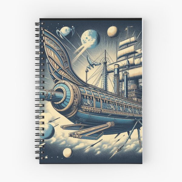 Item preview, surreal sailingship and space designed and sold by Dogandesighn.