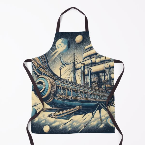 Item preview, surreal sailingship and space designed and sold by Dogandesighn.