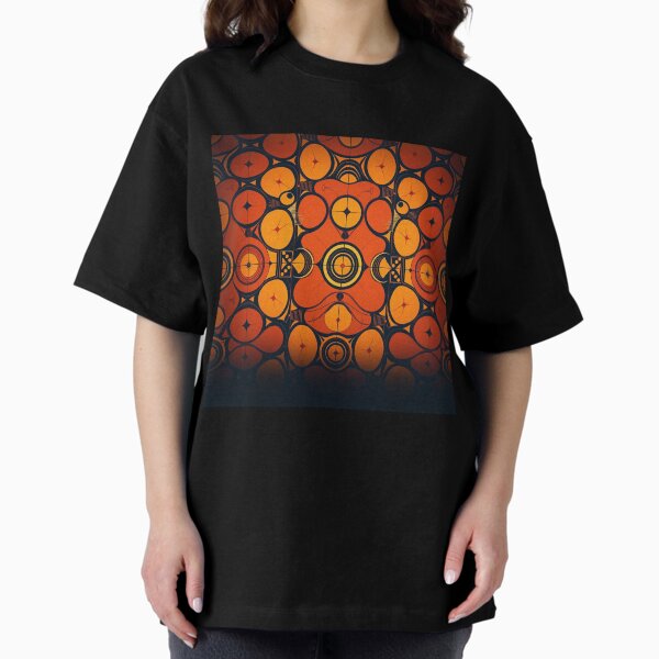 Item preview, Black Orange Retro 1970s-inspired Pattern designed and sold by Simplybe1.