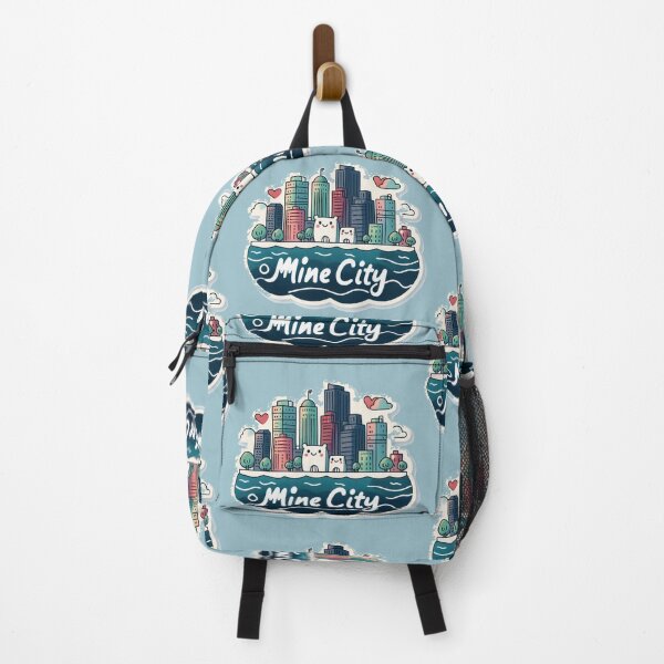 Item preview,  Mir mined City – Minimalist Watercolor Cityscape Sticker,    designed and sold by PaintMeWorld.