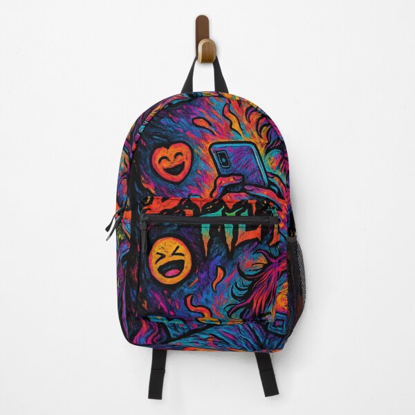 Item preview, Doomscroll ’Til Death – Neon Horror Scrolling Zombie designed and sold by DreamCraze.