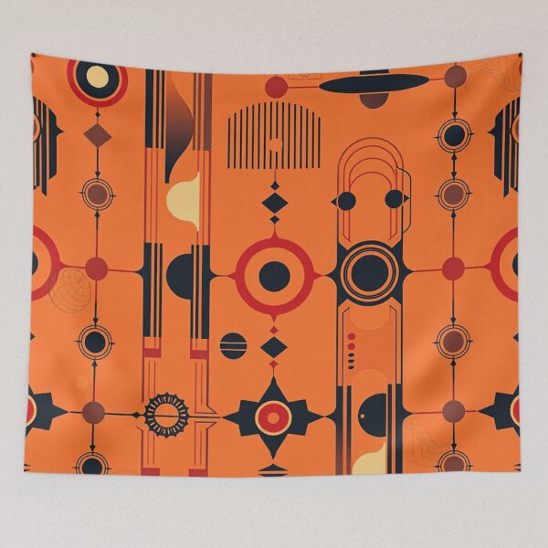 Item preview, Folk Retro 1970s-inspired Pattern designed and sold by Simplybe1.