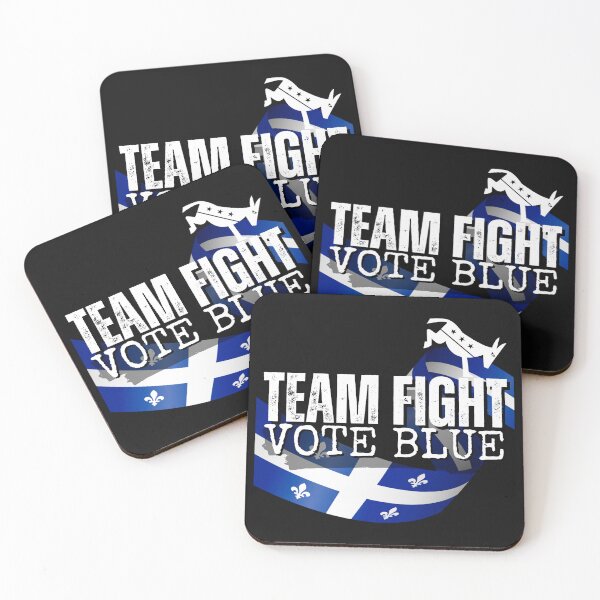 Item preview, Team Fight Vote Blue Political Text Design designed and sold by EarthArtDesigns.