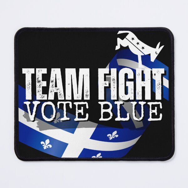 Item preview, Team Fight Vote Blue Political Text Design designed and sold by EarthArtDesigns.