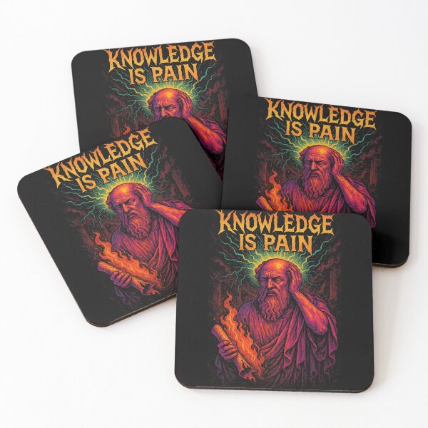 Item preview, Knowledge Is Pain – Ancient Philosopher Metalcore designed and sold by DreamCraze.