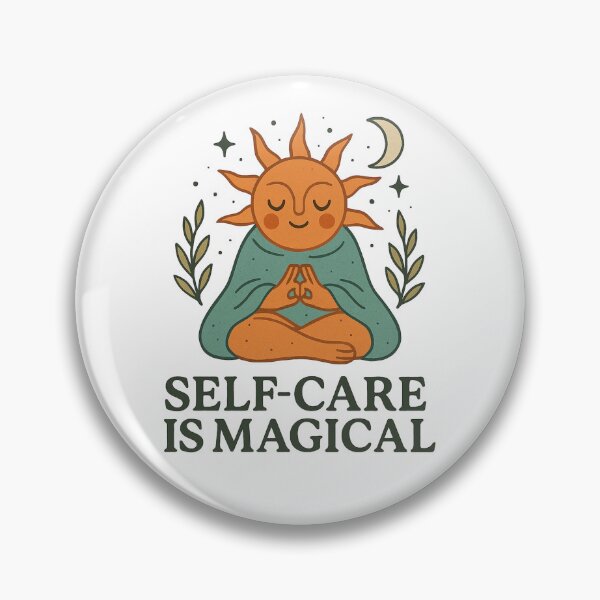 Item preview, Self-Care Is Magical Sun Meditation Design designed and sold by Lacritsa .