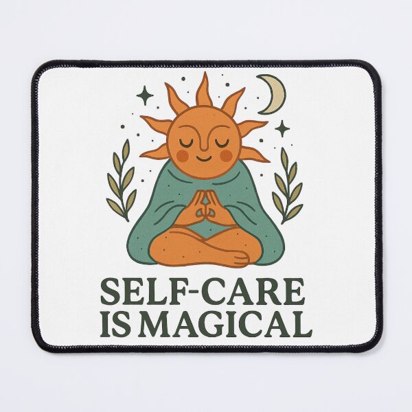 Item preview, Self-Care Is Magical Sun Meditation Design designed and sold by Lacritsa .