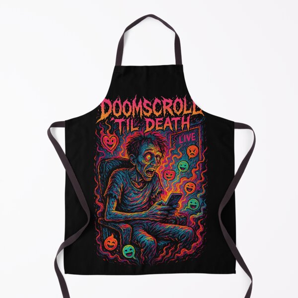 Item preview, Doomscroll ’Til Death – Social Media Zombie Apocalypse designed and sold by DreamCraze.