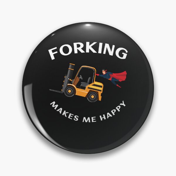 Item preview, Forklift Superhero Forking Makes Me Happy GW designed and sold by TeamsterLife.