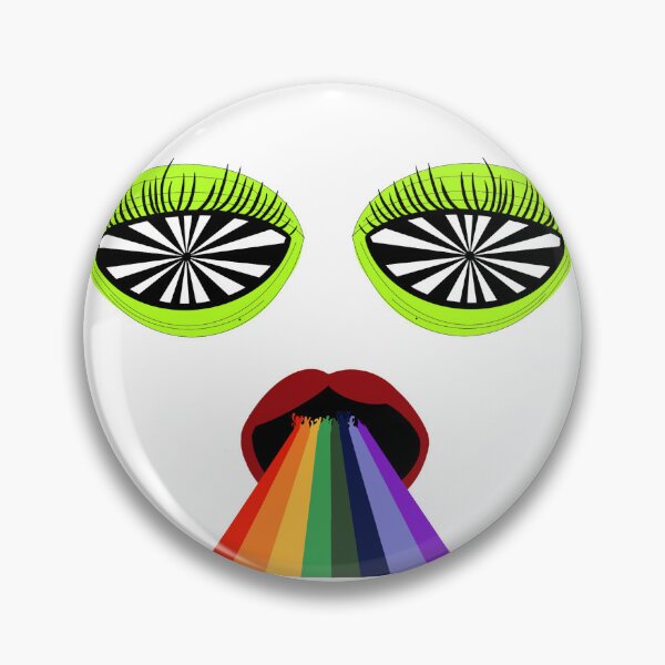 Item preview, Hypno Eyes Rainbow Road Vomit designed and sold by Doodle & Wheel.