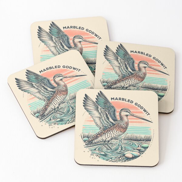 Item preview, Marbled Godwit 5 designed and sold by theAVIARY7.
