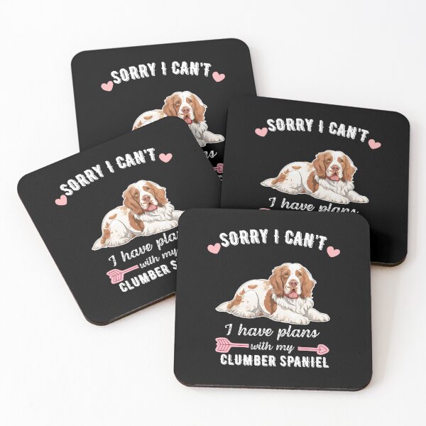 Artikelvorschau, Tut mir leid, ich kann nicht, ich habe Pläne mit meinem Clumber Spaniel – ruhiges und charmantes Begleithunde-Design entworfen und verkauft von GoodyPaws.