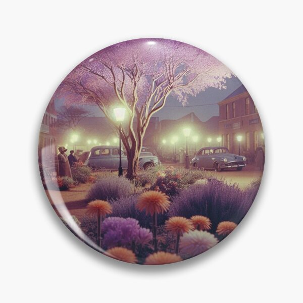 Item preview, 1960s Windhoek Night – AI Colorful Artwork with Purple and Orange Lights for Clothing and Accessories for Plant Lovers designed and sold by knalpot-design.