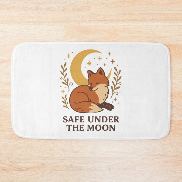 Item preview, Safe Under the Moon Fox Illustration designed and sold by Lacritsa .