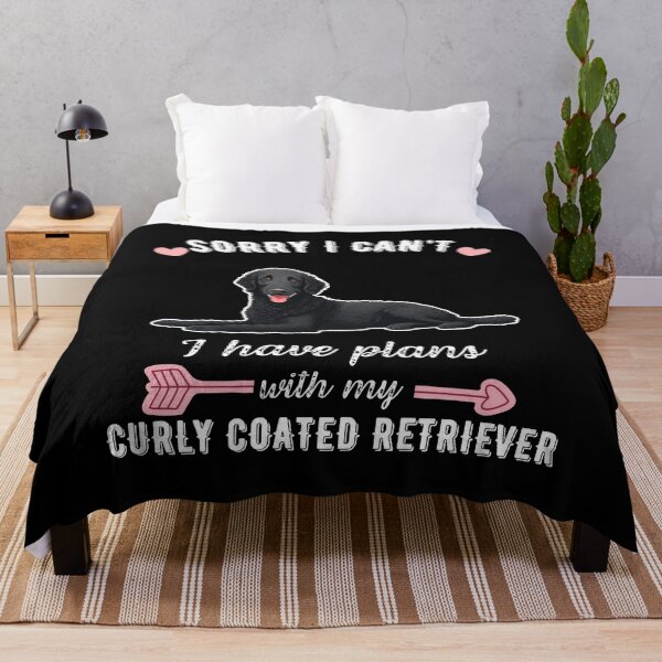 Item preview, Sorry I Can't, I Have Plans With My Curly-Coated Retriever – Curly & Loyal Field Companion Design designed and sold by GoodyPaws.