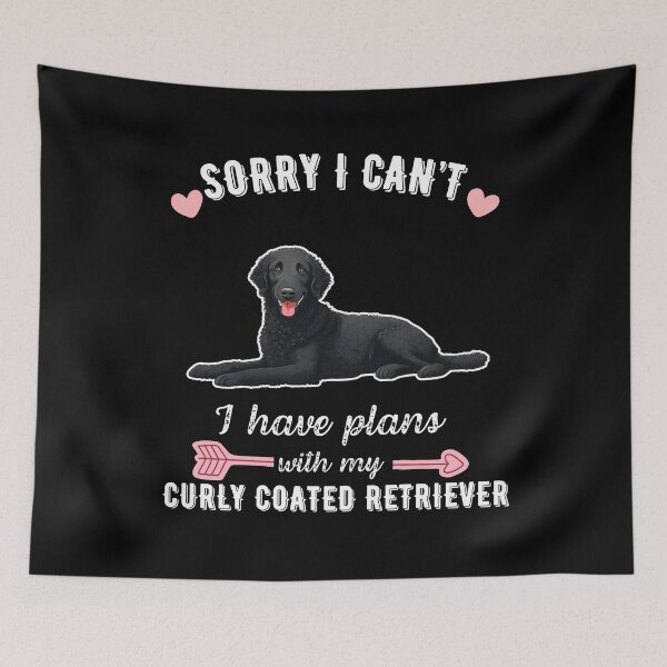 Item preview, Sorry I Can't, I Have Plans With My Curly-Coated Retriever – Curly & Loyal Field Companion Design designed and sold by GoodyPaws.