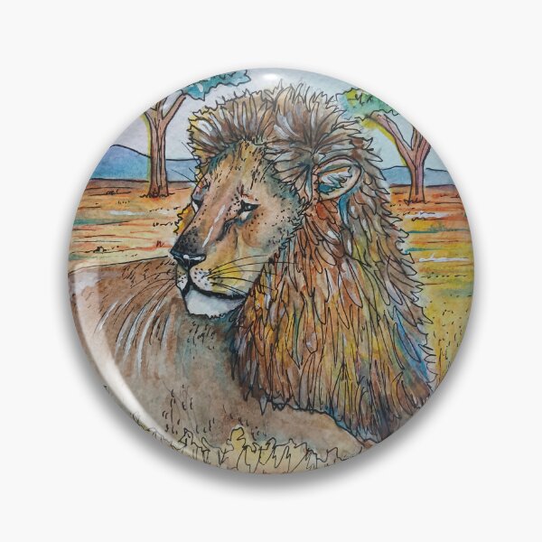 Item preview, Lion Safari Laying in the sun designed and sold by RLawrenceArt.
