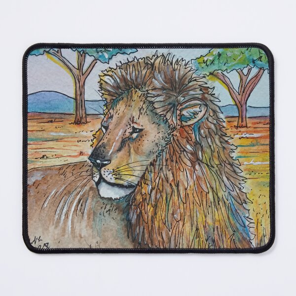 Item preview, Lion Safari Laying in the sun designed and sold by RLawrenceArt.