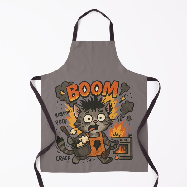 Item preview, Boom Cat Chaos – Funny Explosion Cartoon designed and sold by 奇0904.