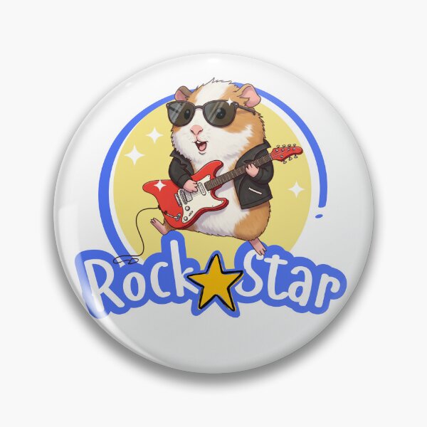 Item preview,  Happy Rock Star Guinea Pig designed and sold by Claustronautas.