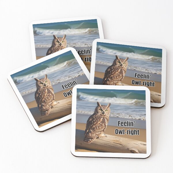 Item preview, Feelin' Owl-right - Owl Beach Design designed and sold by OwlbeachDesign.