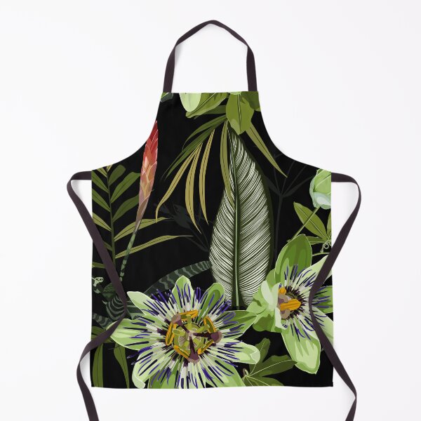 Item preview, Seamless tropical palm leaves, Passiflora flowers. Jungle leaves floral pattern background. designed and sold by MatyKotiv.