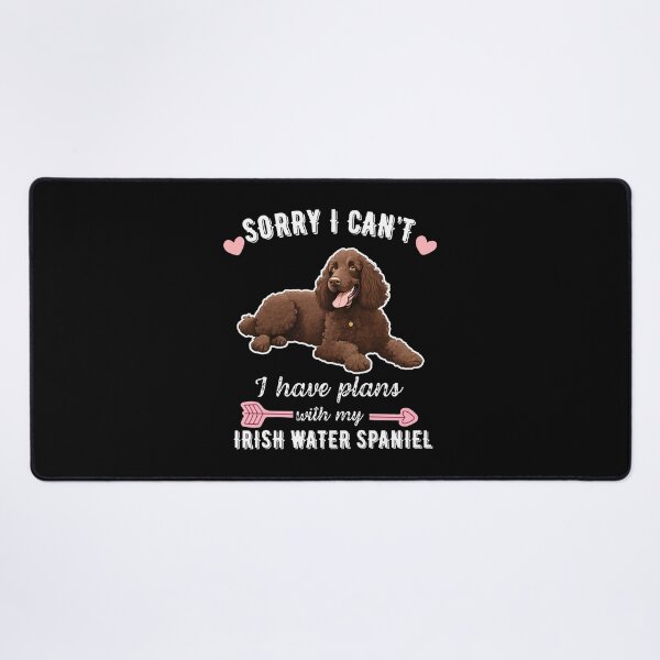 Item preview, Sorry I Can't, I Have Plans With My Irish Water Spaniel – Curly & Energetic Water Dog Design designed and sold by GoodyPaws.