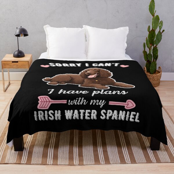 Item preview, Sorry I Can't, I Have Plans With My Irish Water Spaniel – Curly & Energetic Water Dog Design designed and sold by GoodyPaws.
