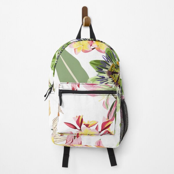 Item preview, Seamless tropical flowers pattern, Passiflora, plumeria, orchids flowers. Jungle leaves floral pattern background. designed and sold by MatyKotiv.