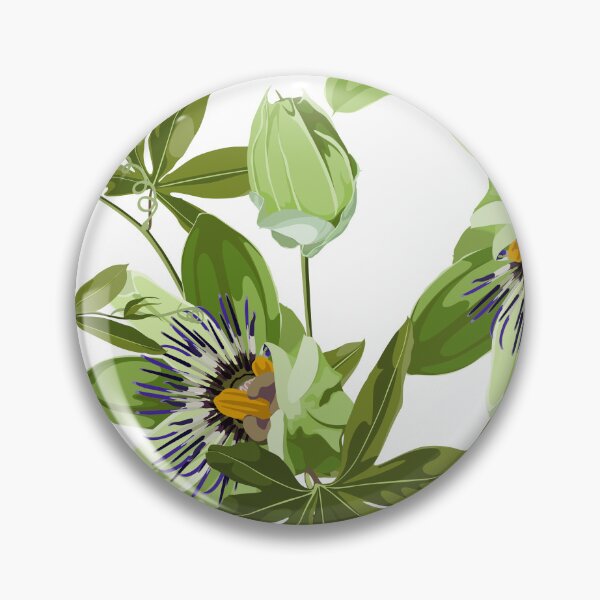 Item preview, Seamless tropical palm leaves, Passiflora flowers. Jungle leaves  floral pattern background. designed and sold by MatyKotiv.