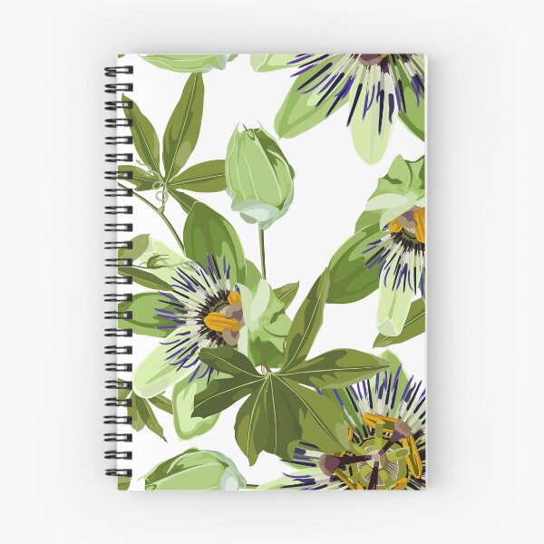 Item preview, Seamless tropical palm leaves, Passiflora flowers. Jungle leaves  floral pattern background. designed and sold by MatyKotiv.