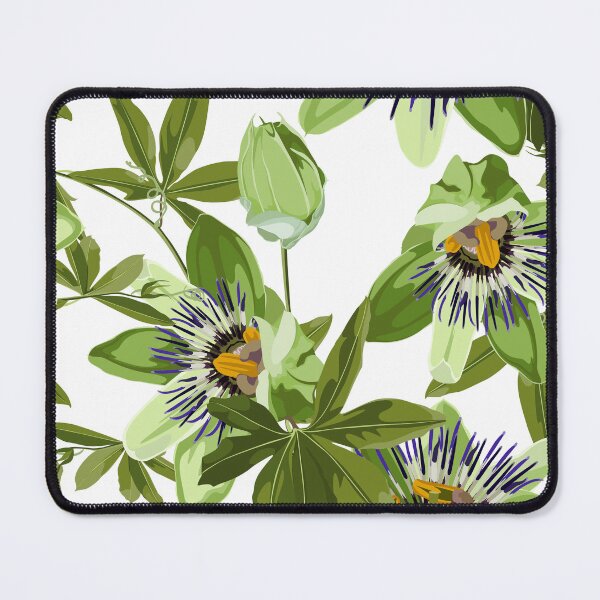 Item preview, Seamless tropical palm leaves, Passiflora flowers. Jungle leaves  floral pattern background. designed and sold by MatyKotiv.