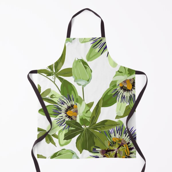 Item preview, Seamless tropical palm leaves, Passiflora flowers. Jungle leaves floral pattern background. designed and sold by MatyKotiv.