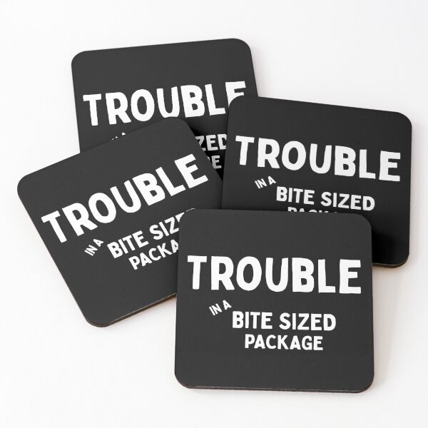 Item preview, Bite-Sized Trouble in white designed and sold by DallieP.