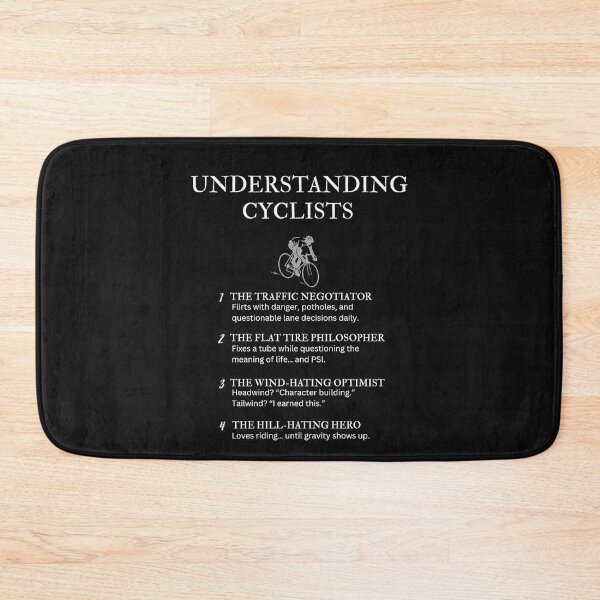 Item preview, Understanding Cyclists – Funny Road Life Humor for Riders – Black designed and sold by PsyFlow35.