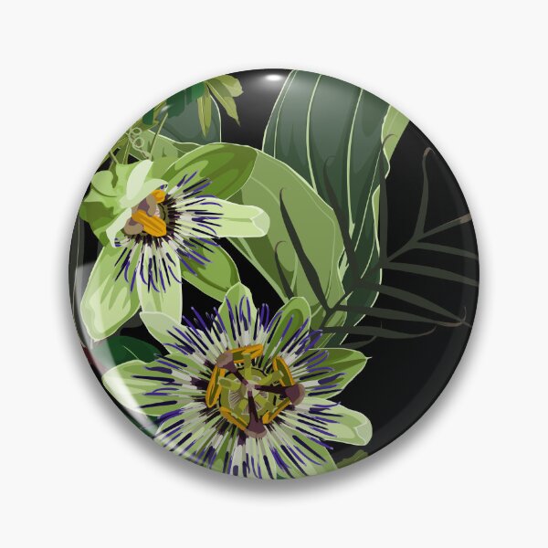 Item preview, Seamless tropical palm leaves, Passiflora flowers. Jungle leaves  floral pattern background. designed and sold by MatyKotiv.