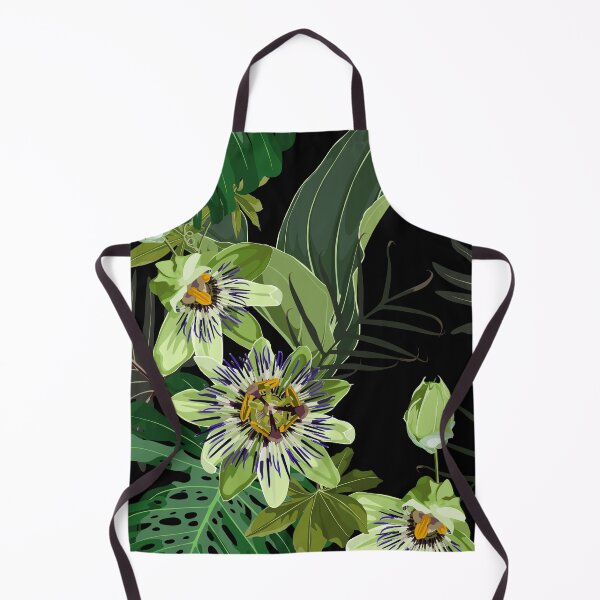 Item preview, Seamless tropical palm leaves, Passiflora flowers. Jungle leaves floral pattern background. designed and sold by MatyKotiv.