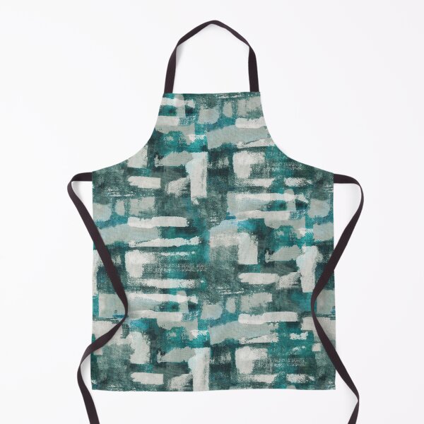 Item preview, Brush art textile blue green designed and sold by Alessandro Remo Mazzoni Remotextiles.