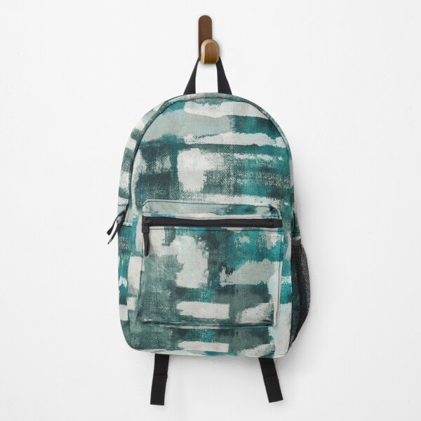 Item preview, Brush art textile blue green designed and sold by Alessandro Remo Mazzoni Remotextiles.