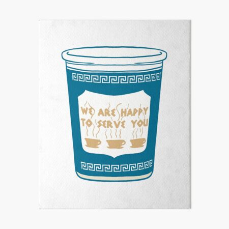 Artikel-Vorschau von New York City Kaffeetasse, Wir freuen uns, Sie zu bedienen, NYC, New Yorker, Kaffeezeichnung, designt und verkauft von Noodle Doodler.