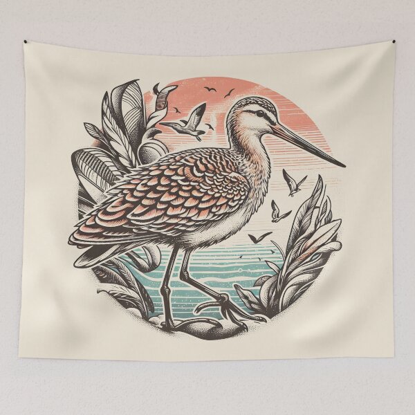 Item preview, Marbled Godwit 6 designed and sold by theAVIARY7.