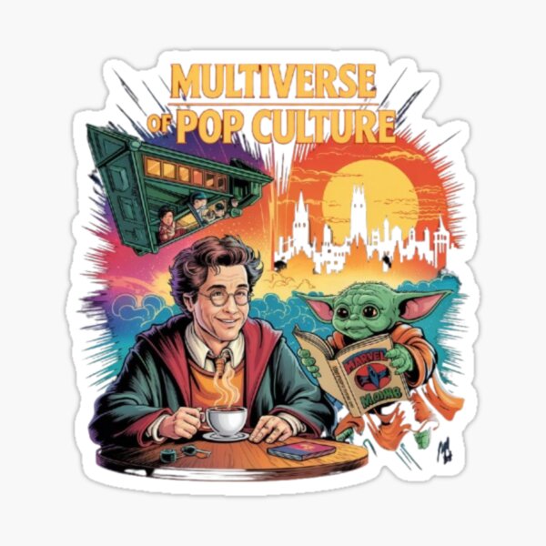 Item preview, multiverse of pop culture geek crossover art designed and sold by DRAWZENART.