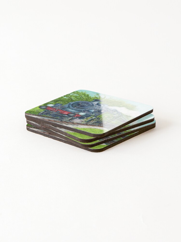 Thumbnail 4 of 5, Coasters (Set of 4), Train Ride designed and sold by myska101.
