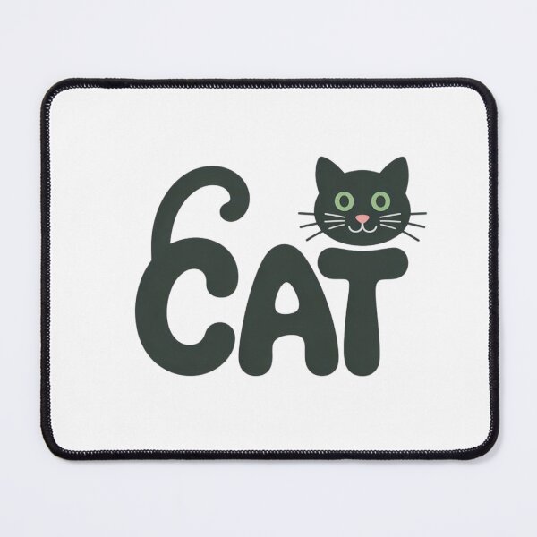 Item preview, CAT Word Art Logo – Minimalist Cat Silhouette Design designed and sold by Akhidrai.