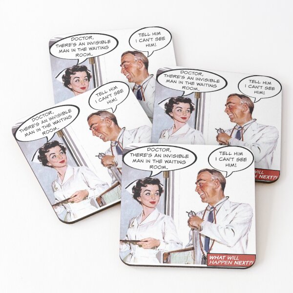 Item preview, I Can't See the Invisible Man! Nurse/Doctor Humor designed and sold by SSustainable.