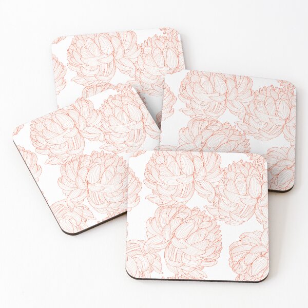 Item preview, Seamless pattern with a orange line Chrysanthemum Flowers natural ornament.  designed and sold by MatyKotiv.