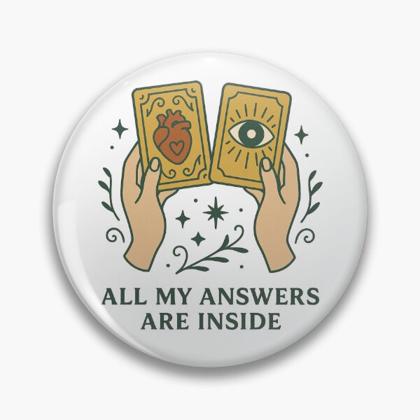 Item preview, All My Answers Are Inside Tarot-Inspired Design designed and sold by Lacritsa .