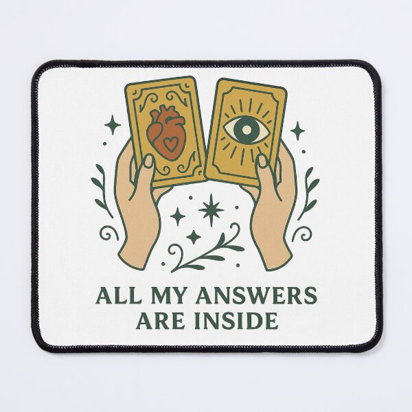 Item preview, All My Answers Are Inside Tarot-Inspired Design designed and sold by Lacritsa .
