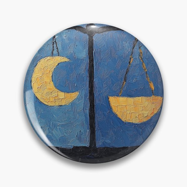 Item preview, Libra zodiac symbol | Post-impressionist painting style designed and sold by ComicsFactory.